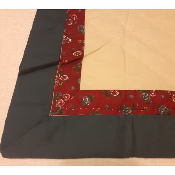 Handcrafted Patchwork Blazing Star Pillow Sham 30 x 24Americana - Picture 4 of 7